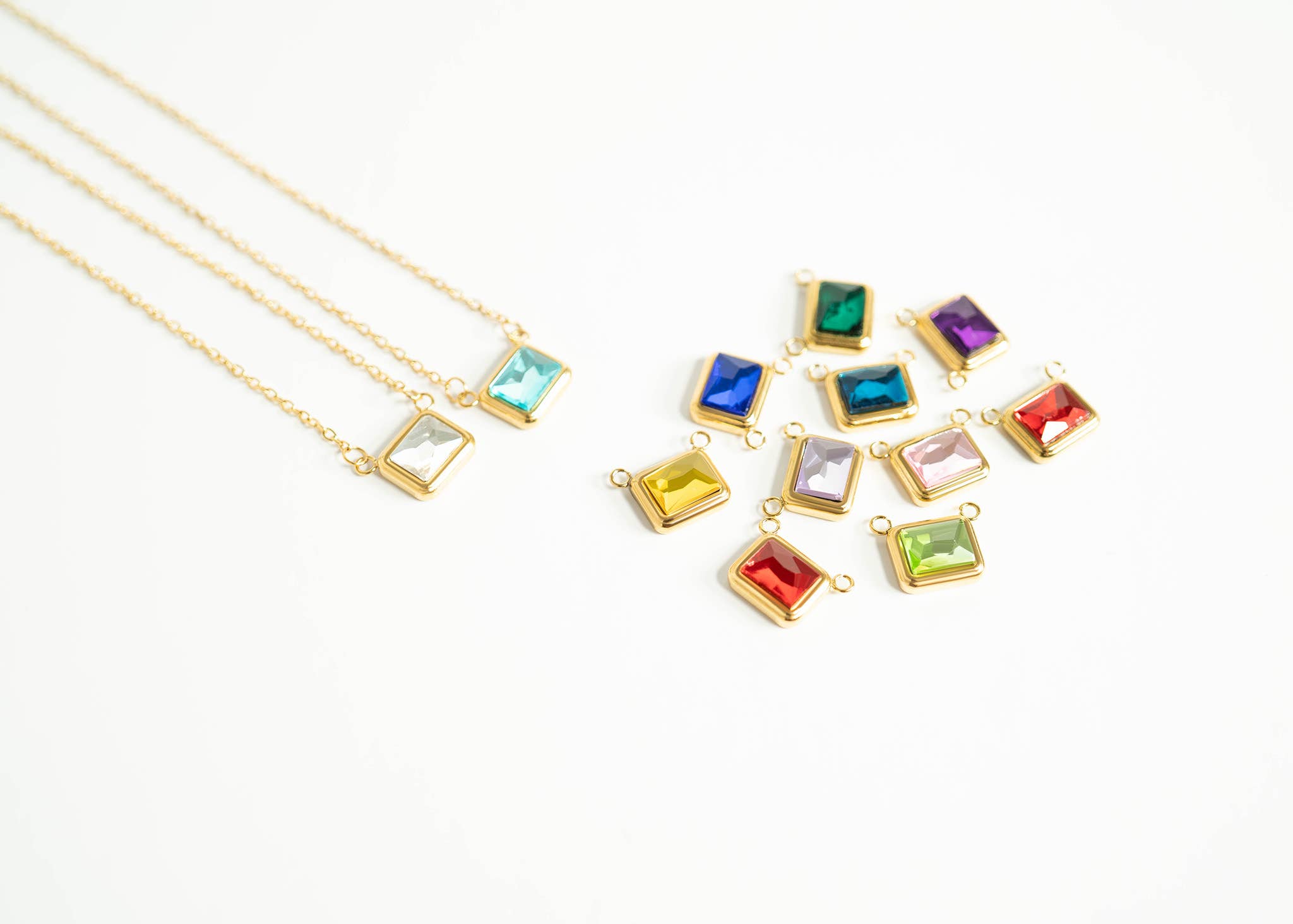 18K Gold PVD Stainless Steel Loop Connector Chain Necklace