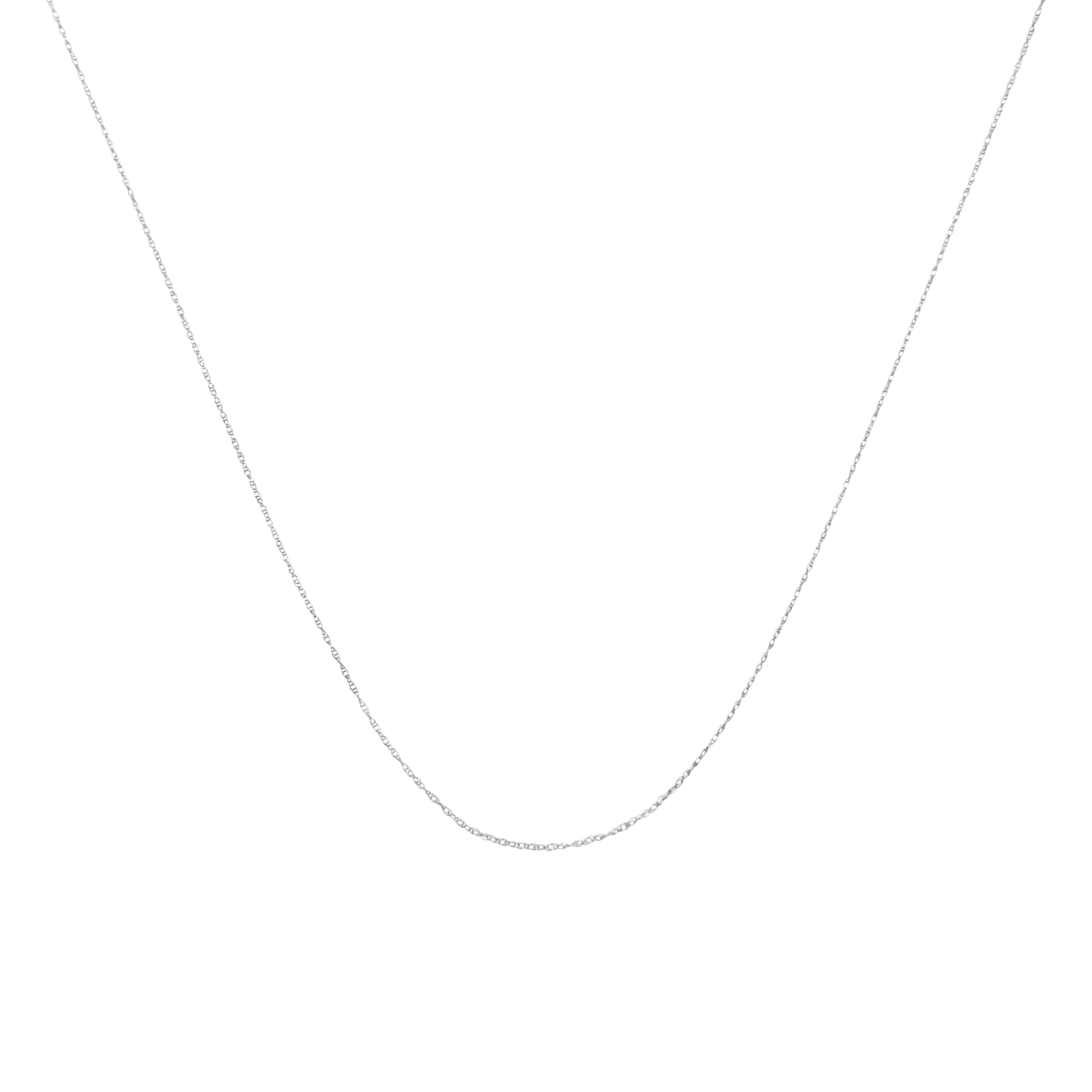 Solid 10K Gold Rope Chain 0.5MM with Spring Ring